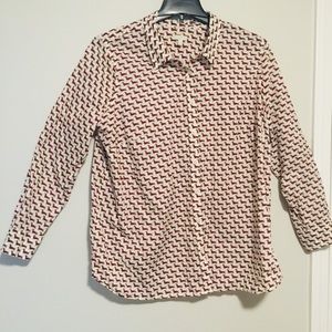 Dachshund Print Dress Shirt by Talbots